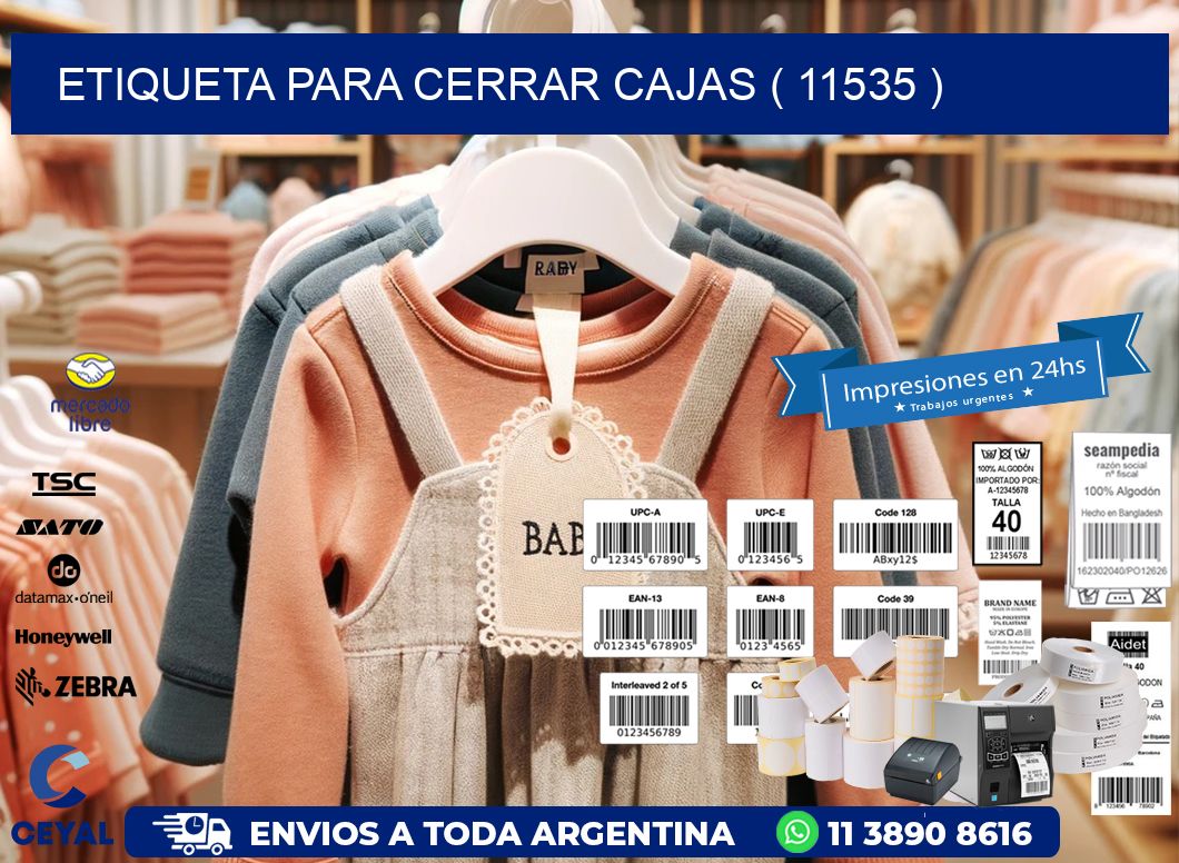 ETIQUETA PARA CERRAR CAJAS ( 11535 )