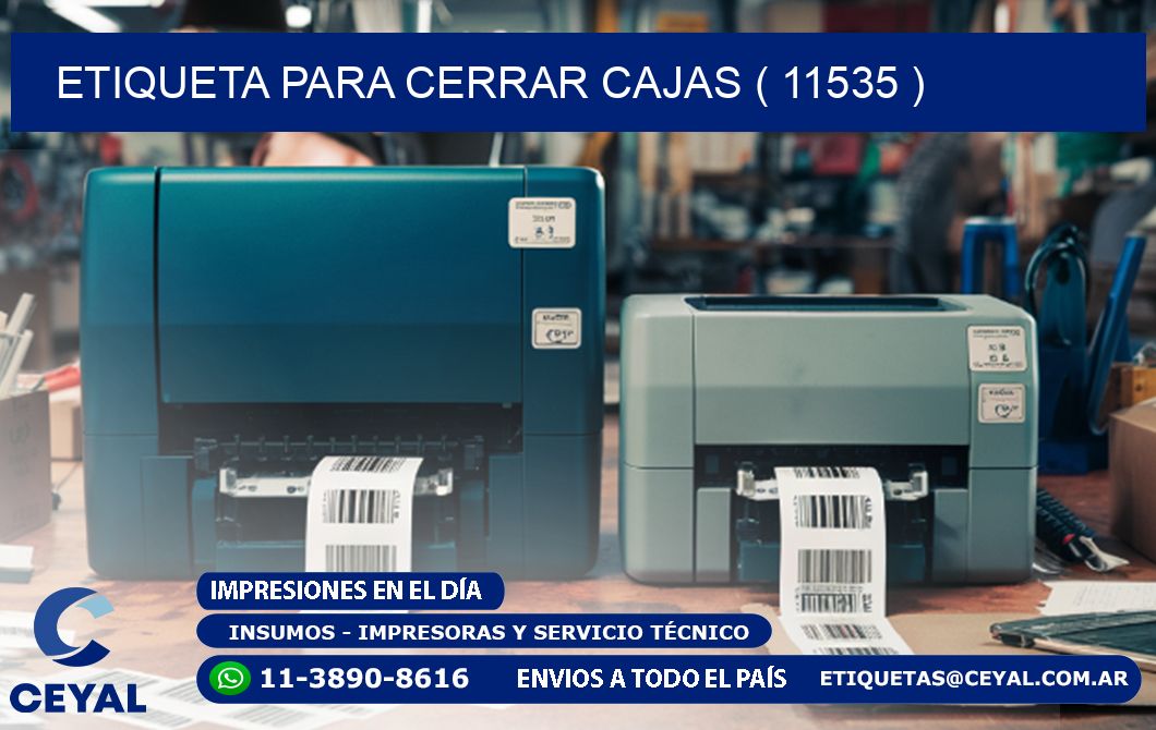 ETIQUETA PARA CERRAR CAJAS ( 11535 )