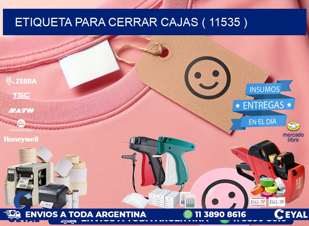 ETIQUETA PARA CERRAR CAJAS ( 11535 )