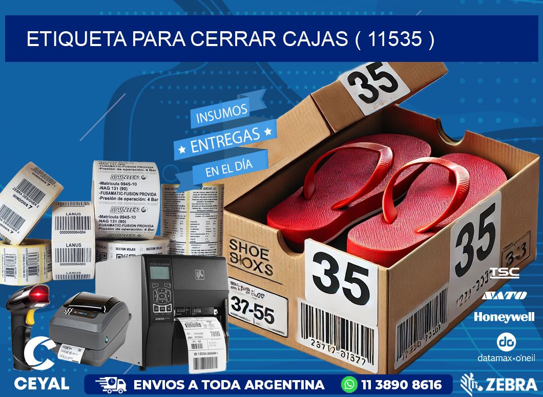 ETIQUETA PARA CERRAR CAJAS ( 11535 )