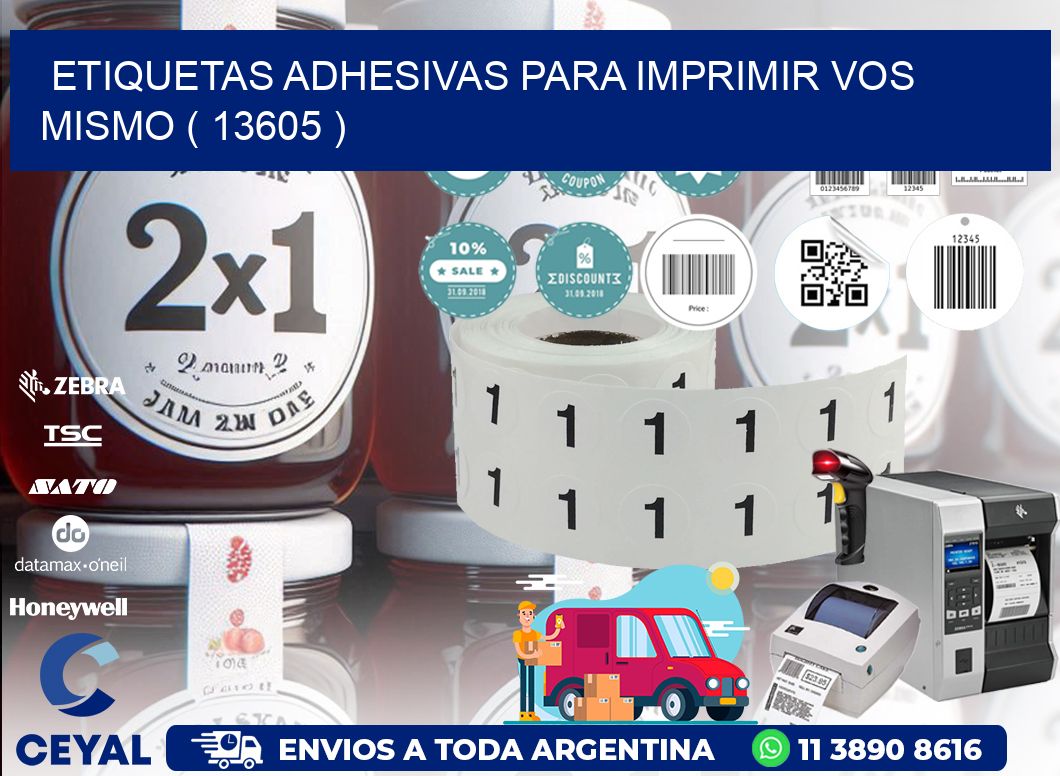 ETIQUETAS ADHESIVAS PARA IMPRIMIR VOS MISMO ( 13605 )