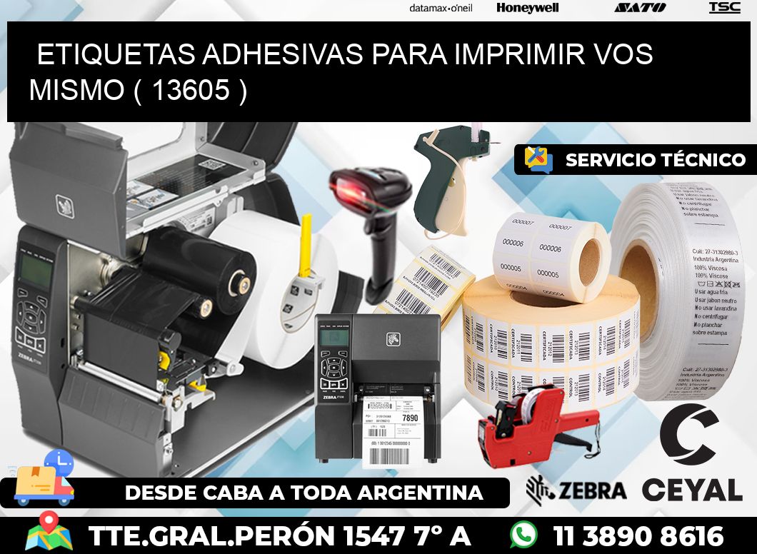 ETIQUETAS ADHESIVAS PARA IMPRIMIR VOS MISMO ( 13605 )