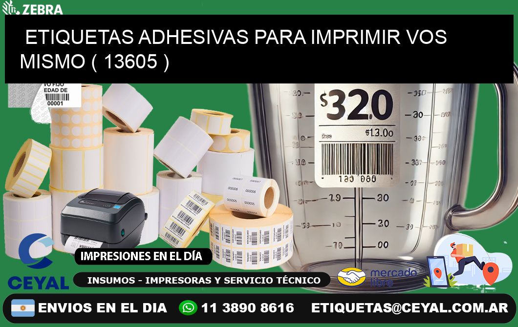 ETIQUETAS ADHESIVAS PARA IMPRIMIR VOS MISMO ( 13605 )