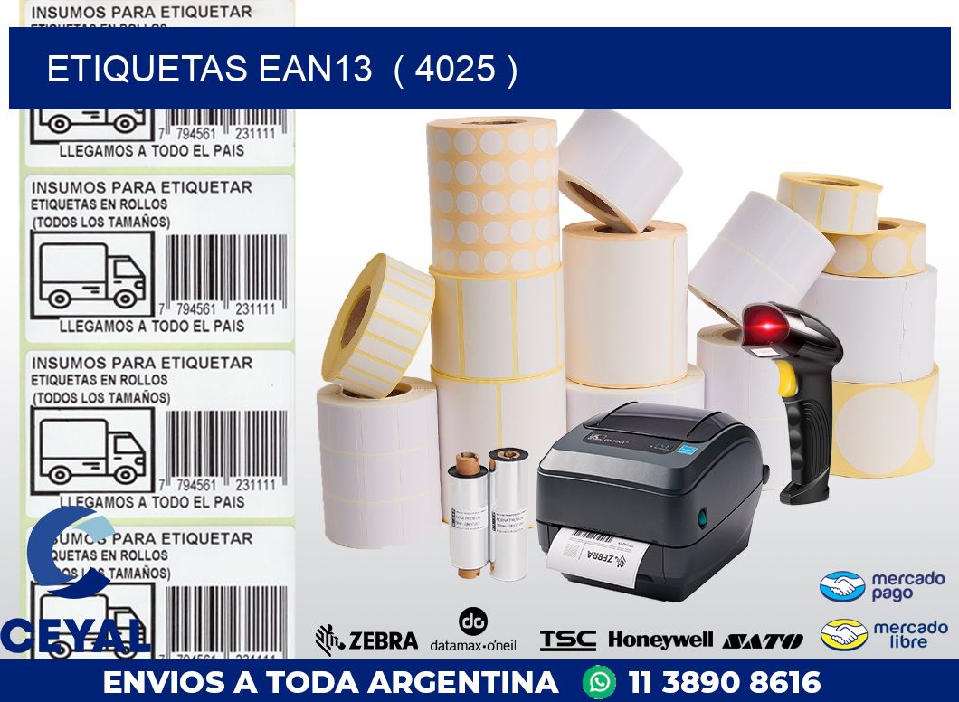 ETIQUETAS EAN13  ( 4025 )