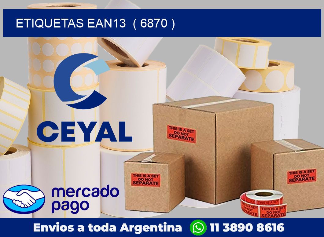 ETIQUETAS EAN13  ( 6870 )