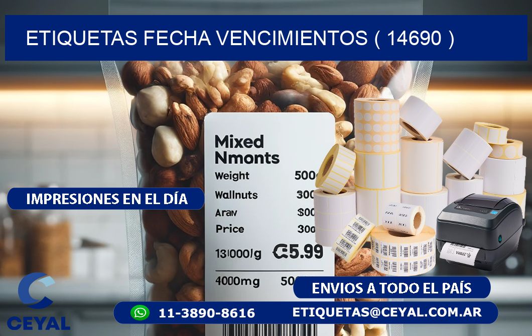 ETIQUETAS FECHA VENCIMIENTOS ( 14690 )