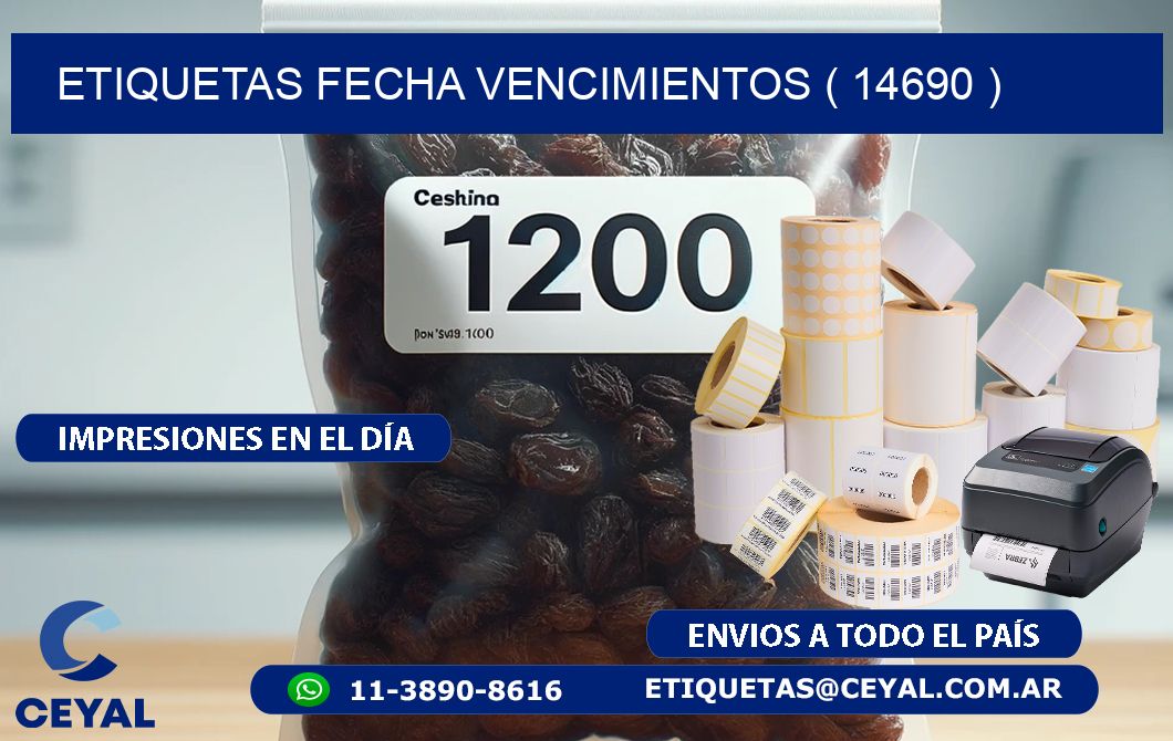 ETIQUETAS FECHA VENCIMIENTOS ( 14690 )