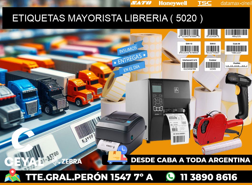 ETIQUETAS MAYORISTA LIBRERIA ( 5020 )