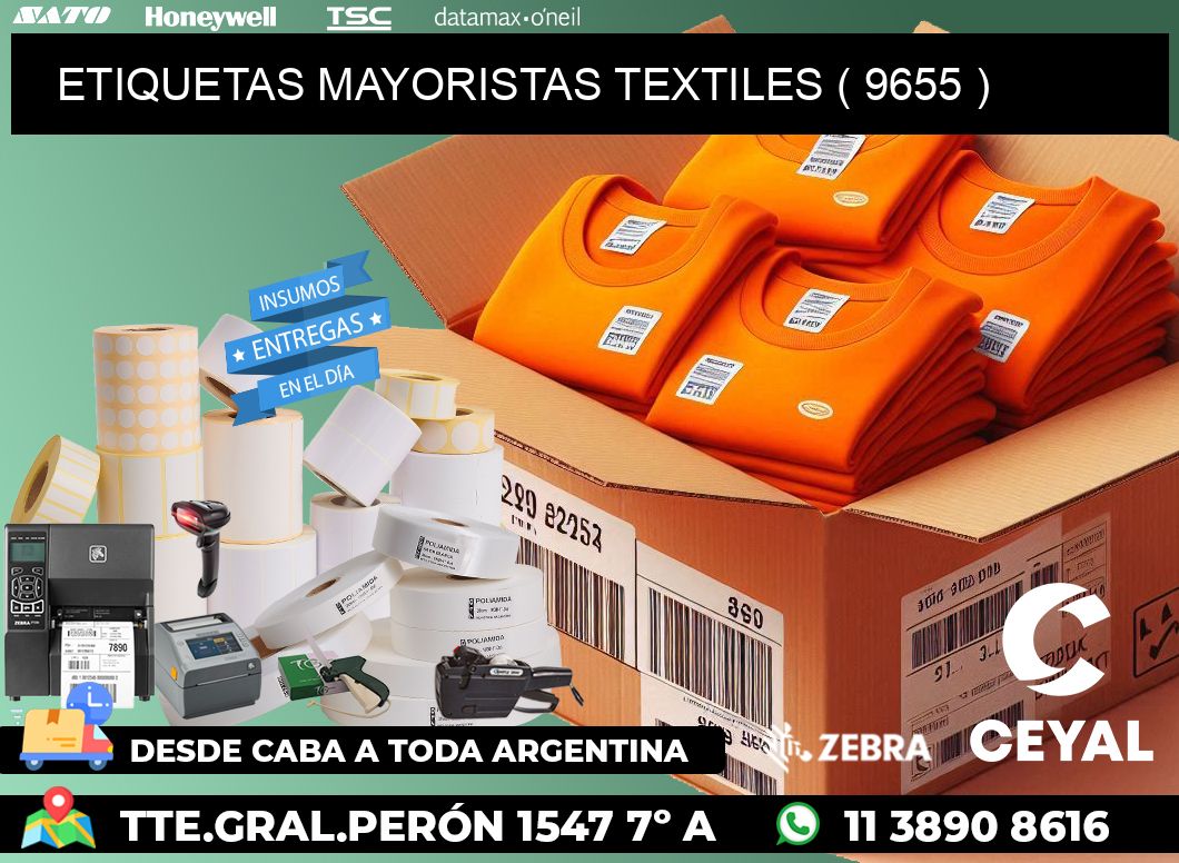 ETIQUETAS MAYORISTAS TEXTILES ( 9655 )