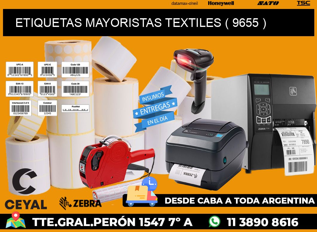 ETIQUETAS MAYORISTAS TEXTILES ( 9655 )