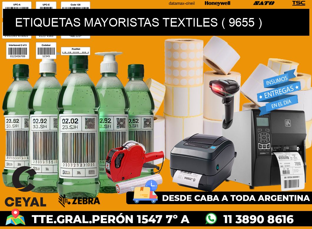 ETIQUETAS MAYORISTAS TEXTILES ( 9655 )