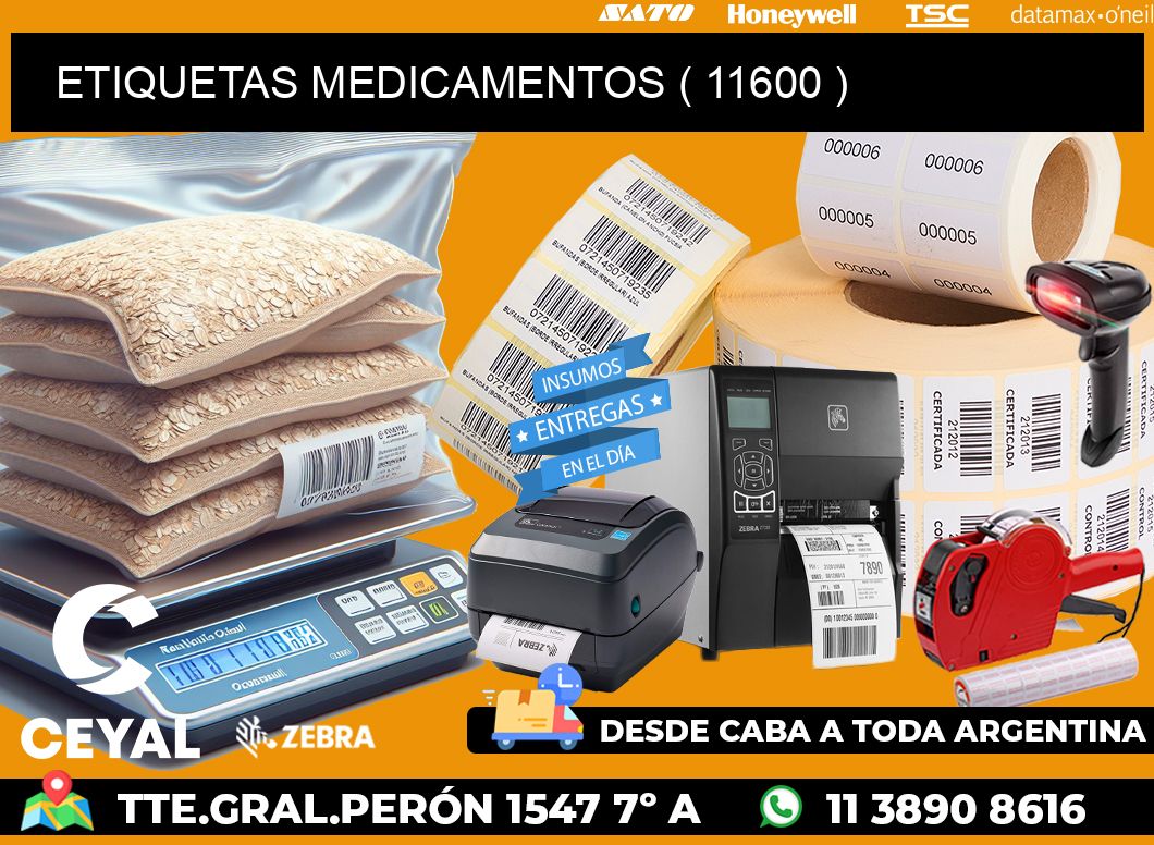 ETIQUETAS MEDICAMENTOS ( 11600 )