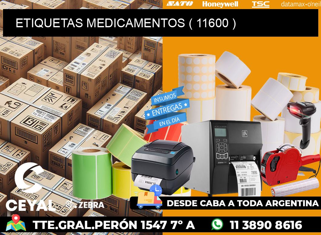 ETIQUETAS MEDICAMENTOS ( 11600 )