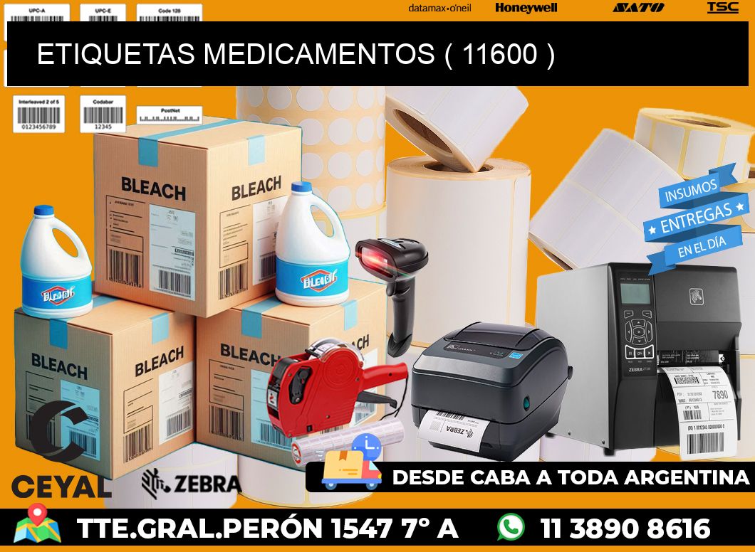 ETIQUETAS MEDICAMENTOS ( 11600 )