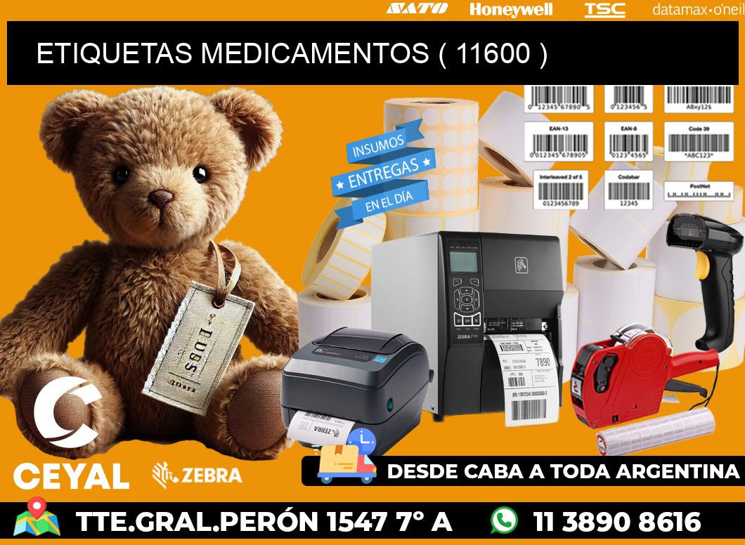 ETIQUETAS MEDICAMENTOS ( 11600 )