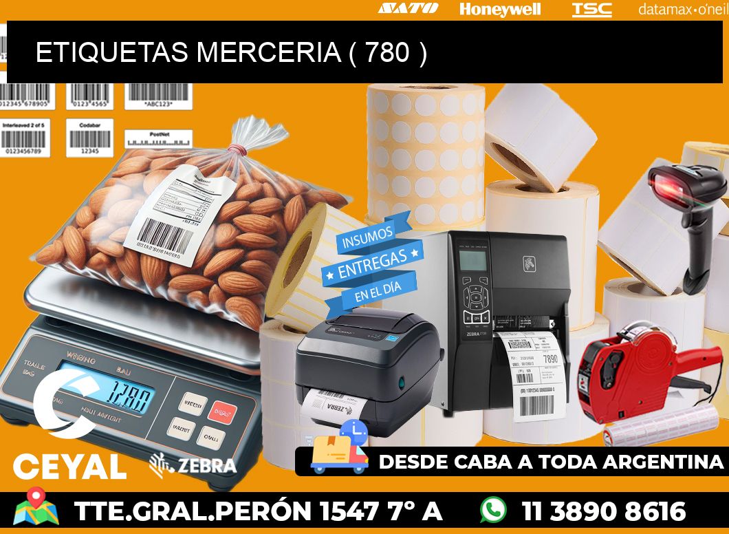 ETIQUETAS MERCERIA ( 780 )