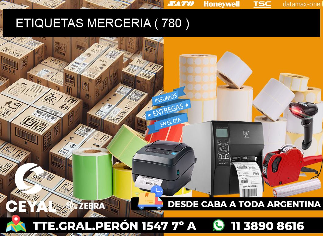 ETIQUETAS MERCERIA ( 780 )