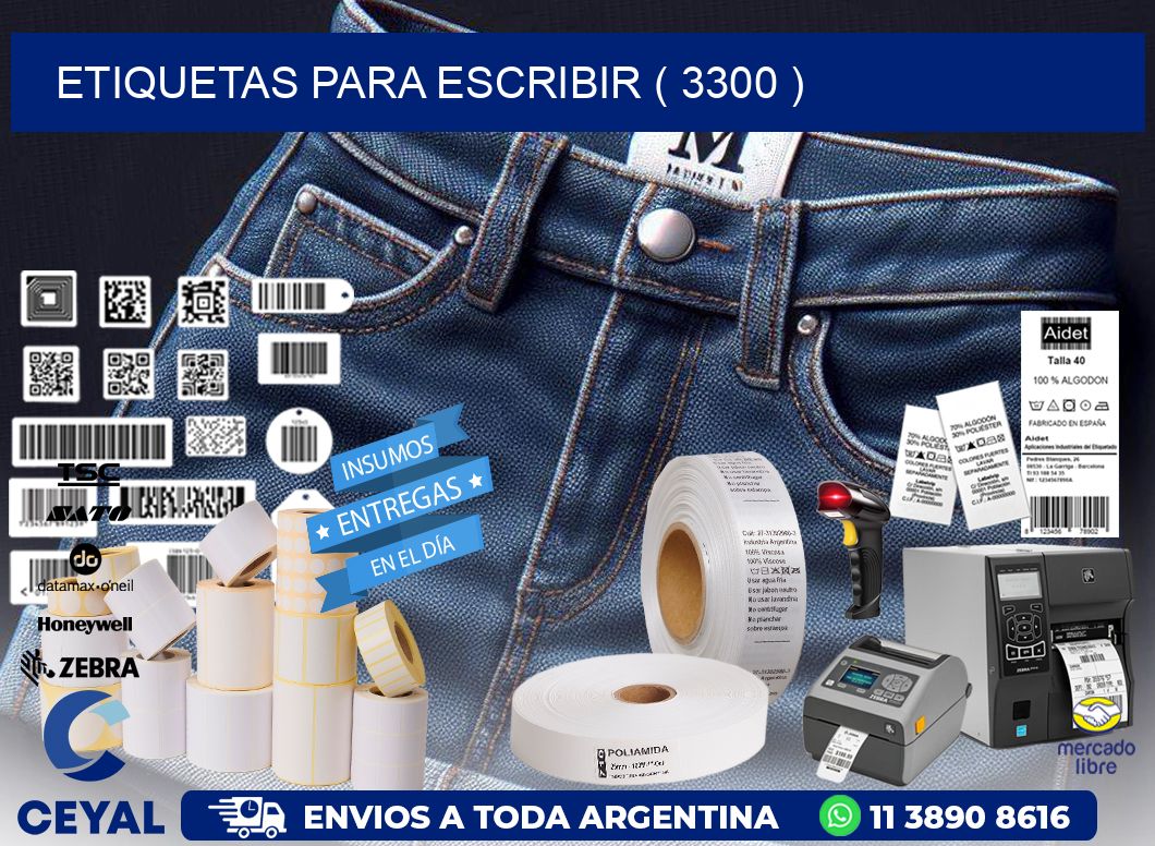 ETIQUETAS PARA ESCRIBIR ( 3300 )