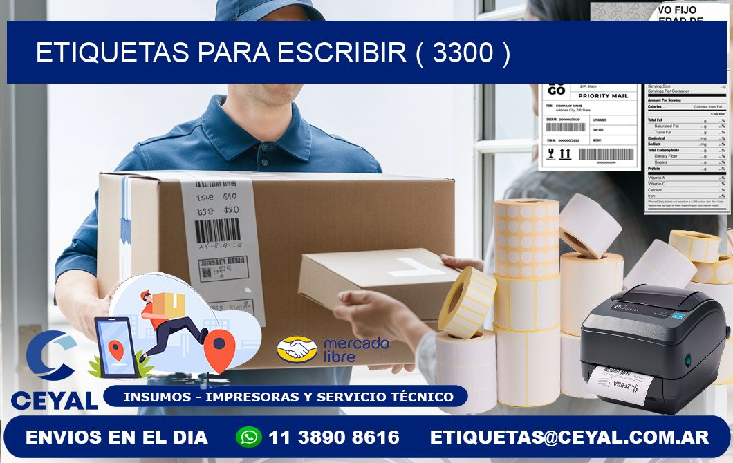 ETIQUETAS PARA ESCRIBIR ( 3300 )