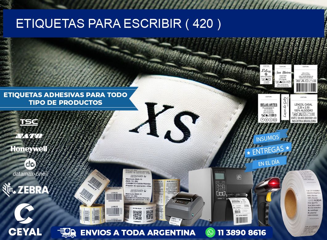 ETIQUETAS PARA ESCRIBIR ( 420 )