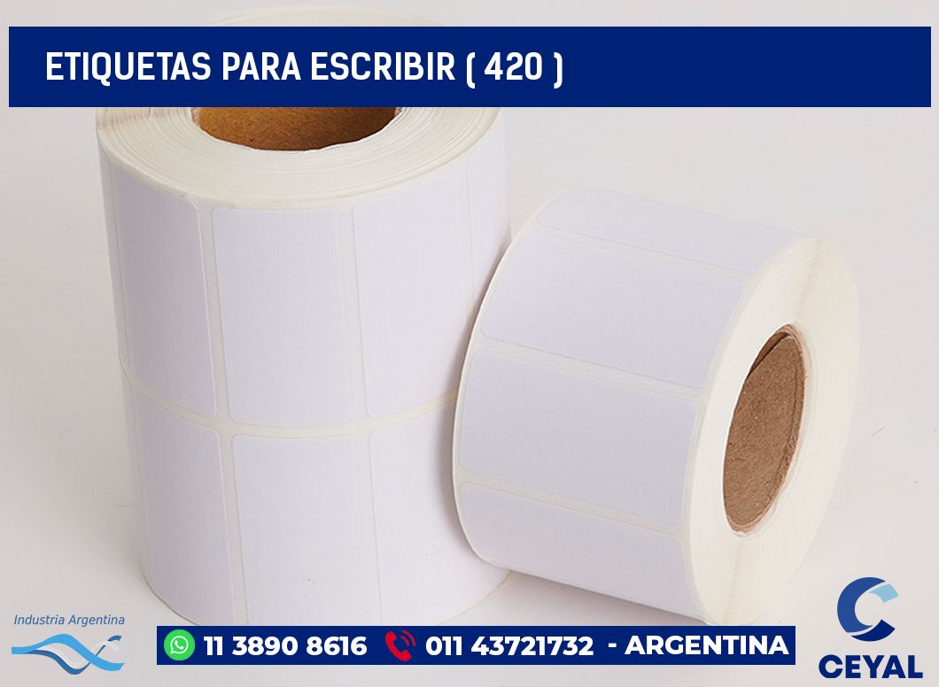 ETIQUETAS PARA ESCRIBIR ( 420 )
