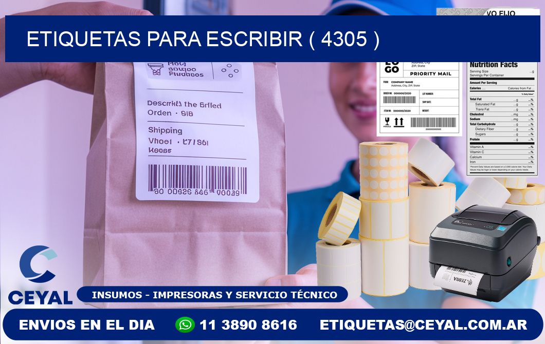 ETIQUETAS PARA ESCRIBIR ( 4305 )