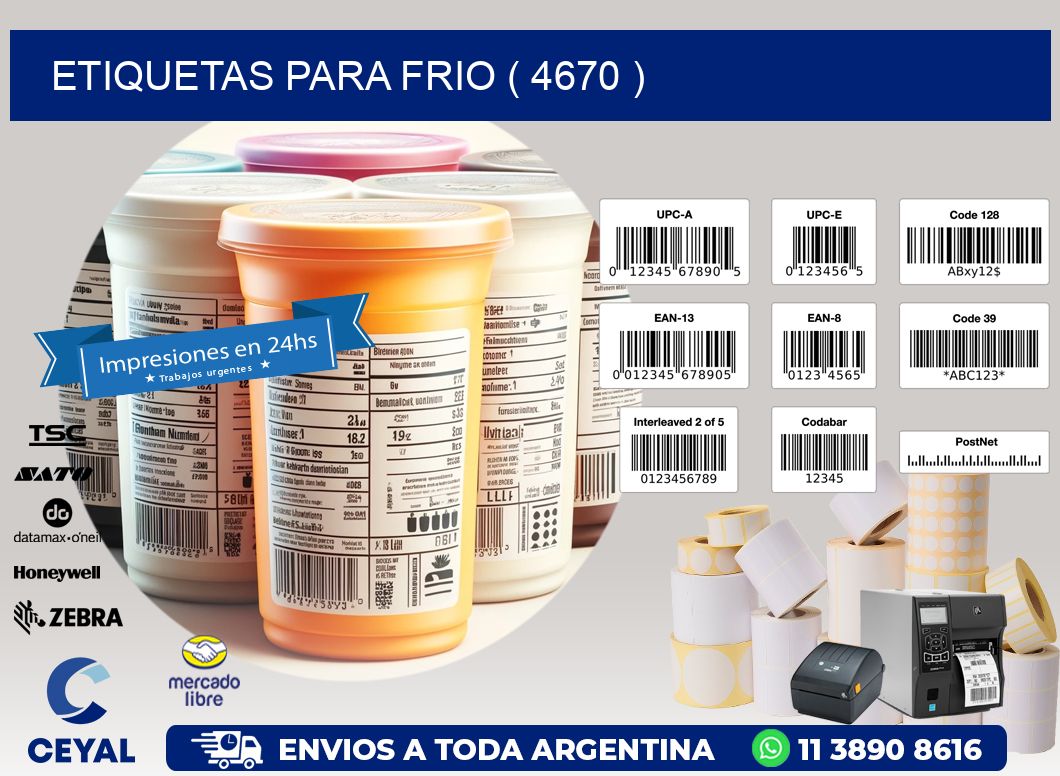 ETIQUETAS PARA FRIO ( 4670 )