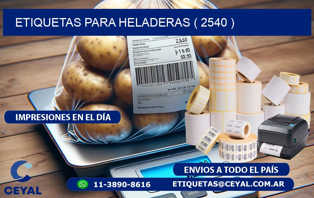 ETIQUETAS PARA HELADERAS ( 2540 )