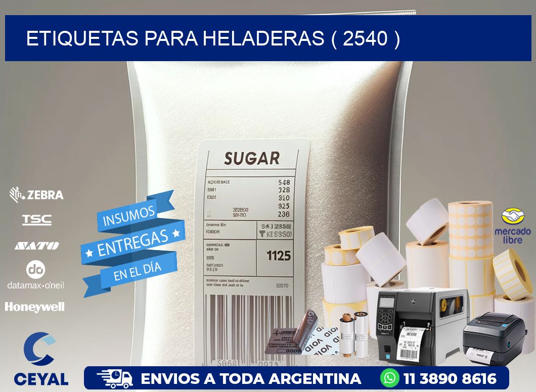 ETIQUETAS PARA HELADERAS ( 2540 )