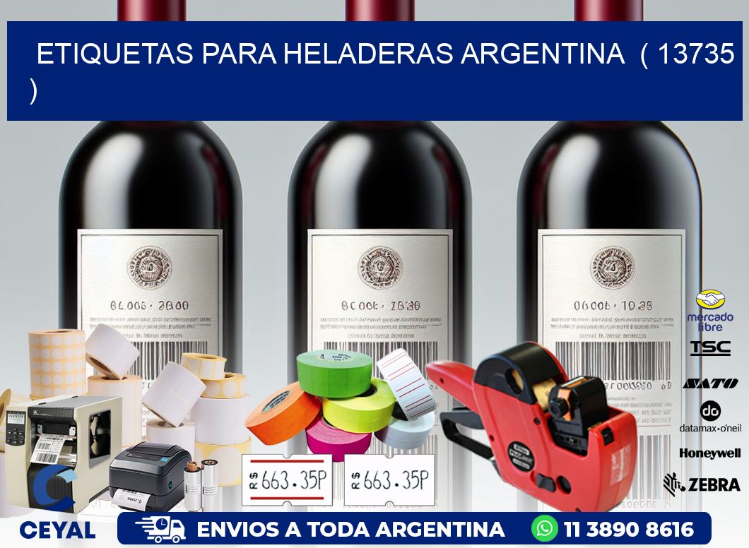 ETIQUETAS PARA HELADERAS ARGENTINA  ( 13735 )