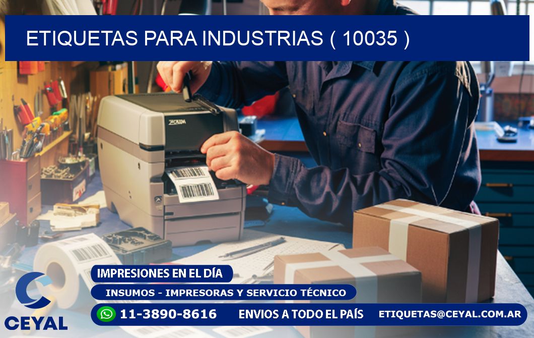 ETIQUETAS PARA INDUSTRIAS ( 10035 )