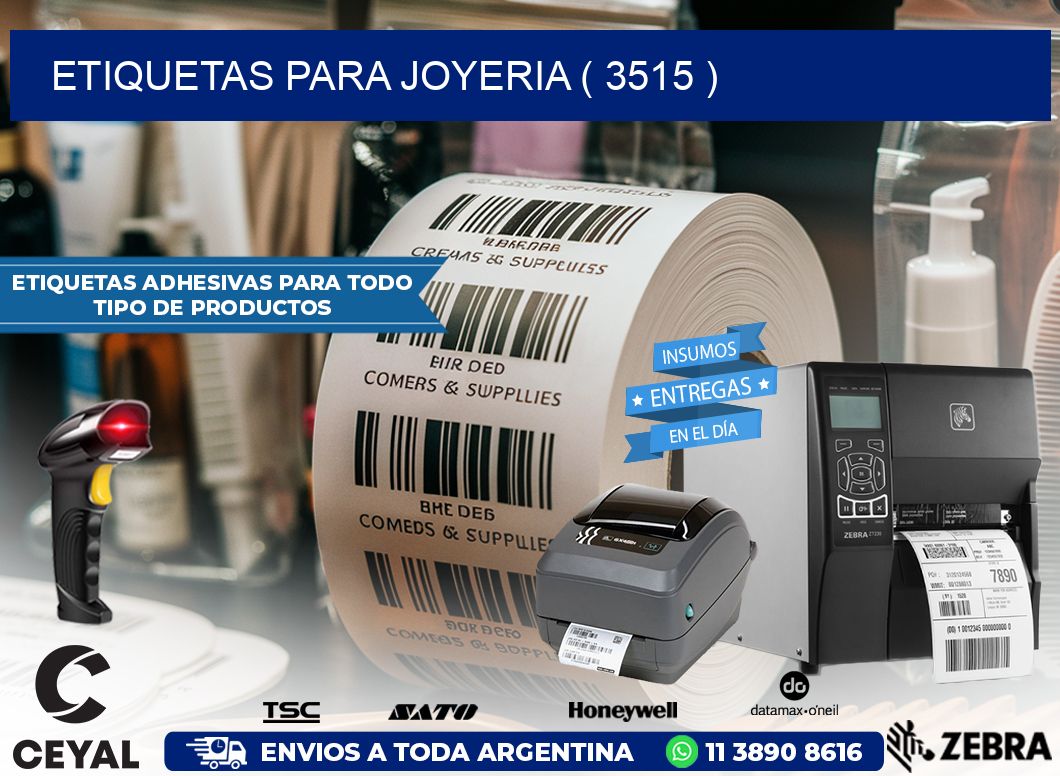 ETIQUETAS PARA JOYERIA ( 3515 )