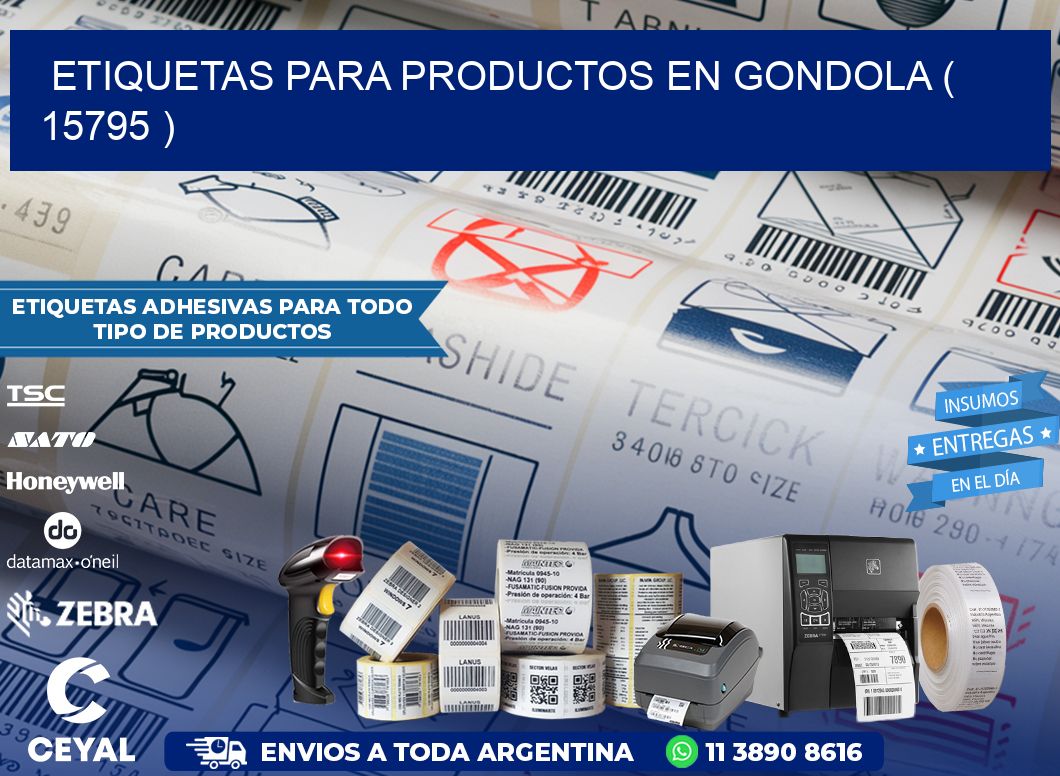 ETIQUETAS PARA PRODUCTOS EN GONDOLA ( 15795 )