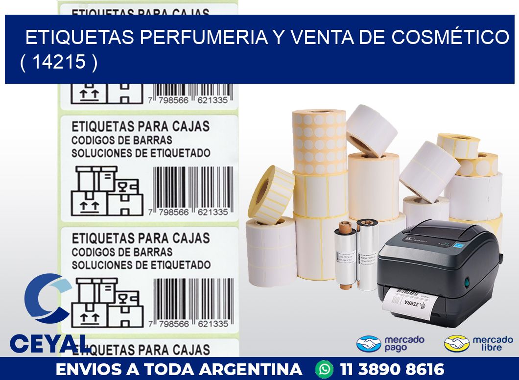 ETIQUETAS PERFUMERIA Y VENTA DE COSMÉTICO ( 14215 )