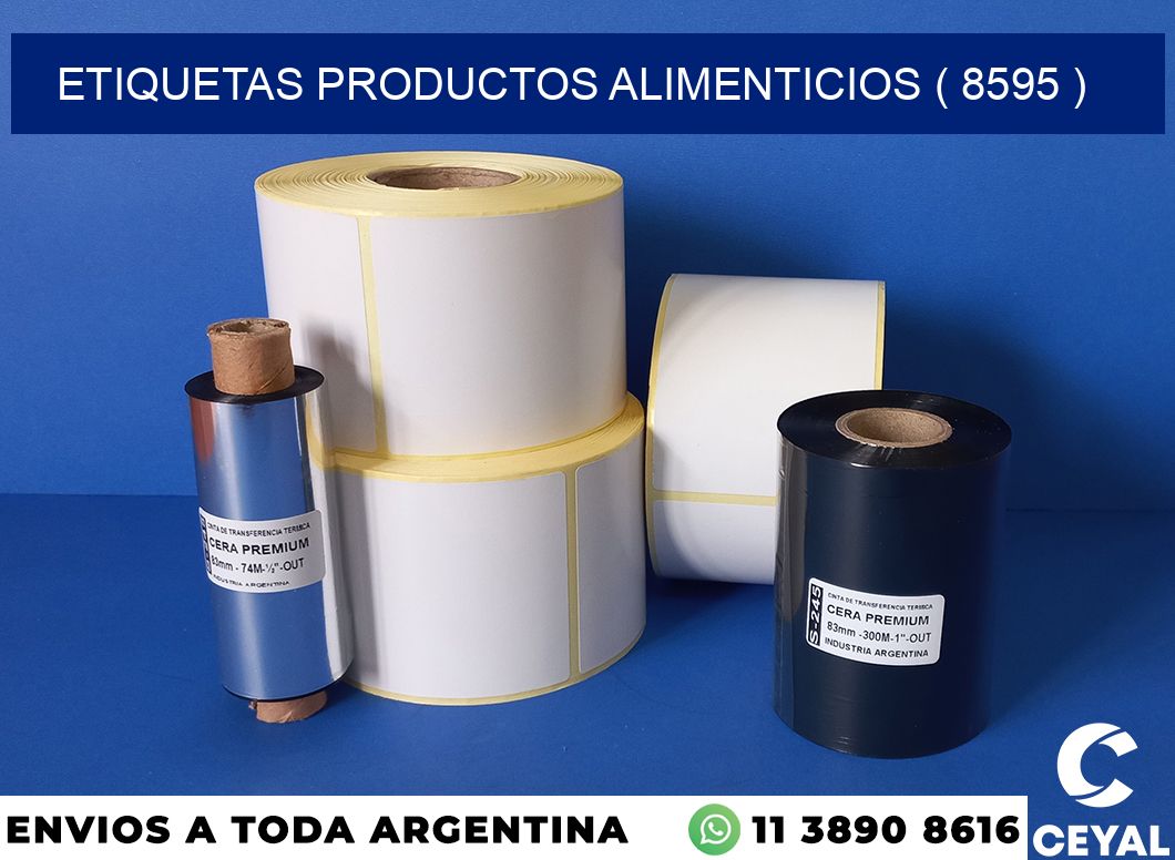 ETIQUETAS PRODUCTOS ALIMENTICIOS ( 8595 )