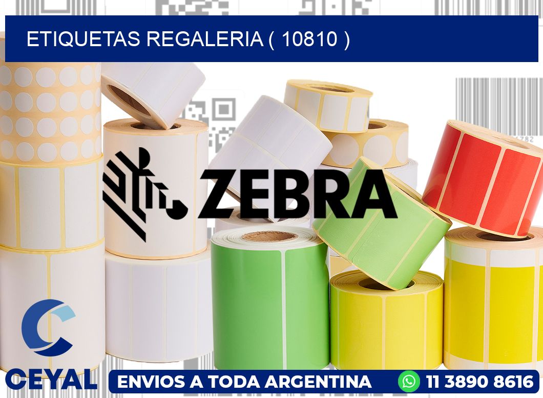 ETIQUETAS REGALERIA ( 10810 )