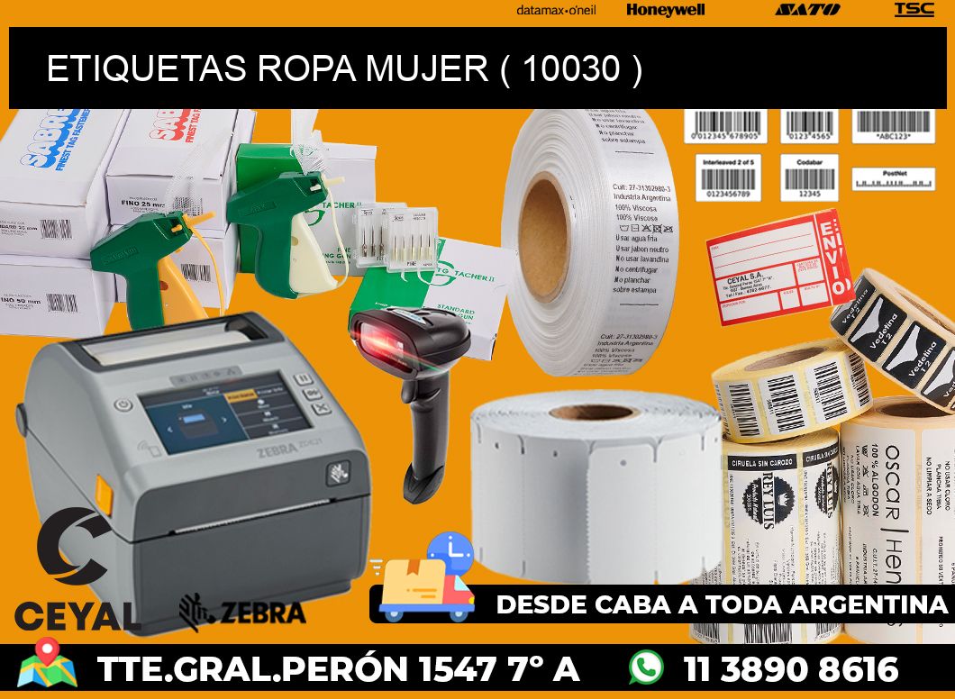 ETIQUETAS ROPA MUJER ( 10030 )