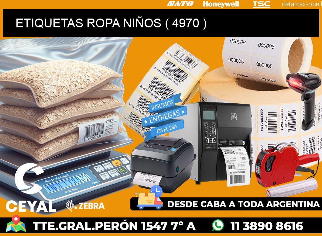 ETIQUETAS ROPA NIÑOS ( 4970 )