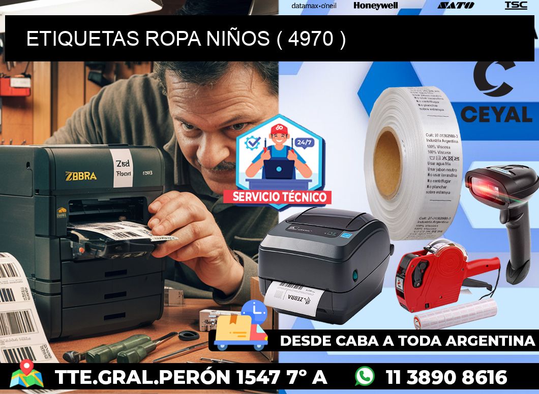 ETIQUETAS ROPA NIÑOS ( 4970 )