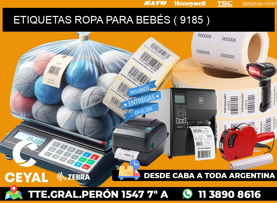 ETIQUETAS ROPA PARA BEBÉS ( 9185 )