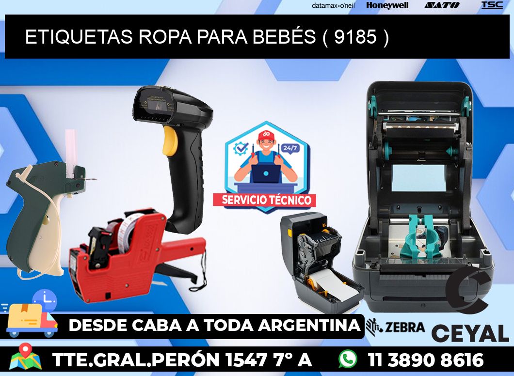 ETIQUETAS ROPA PARA BEBÉS ( 9185 )