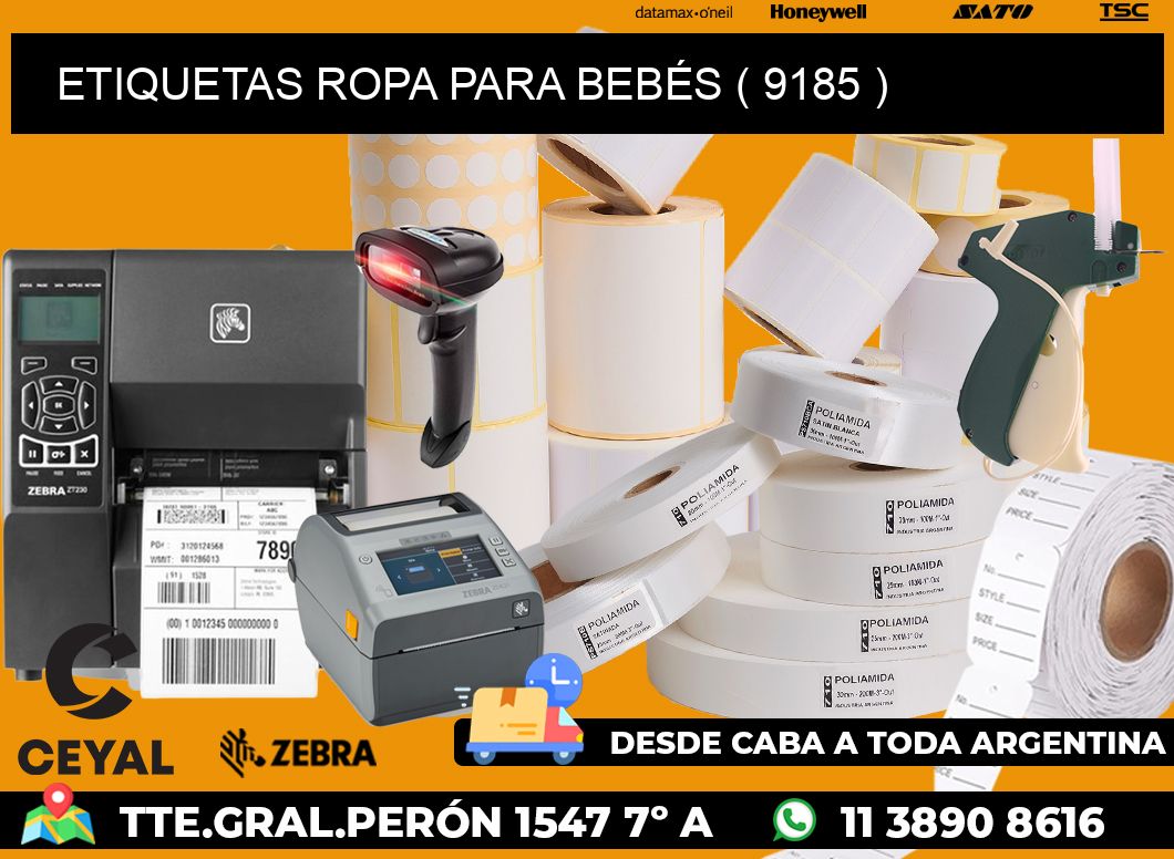 ETIQUETAS ROPA PARA BEBÉS ( 9185 )