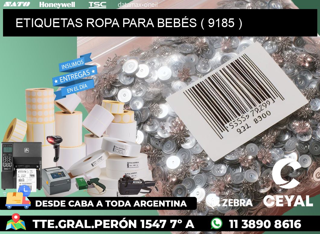 ETIQUETAS ROPA PARA BEBÉS ( 9185 )