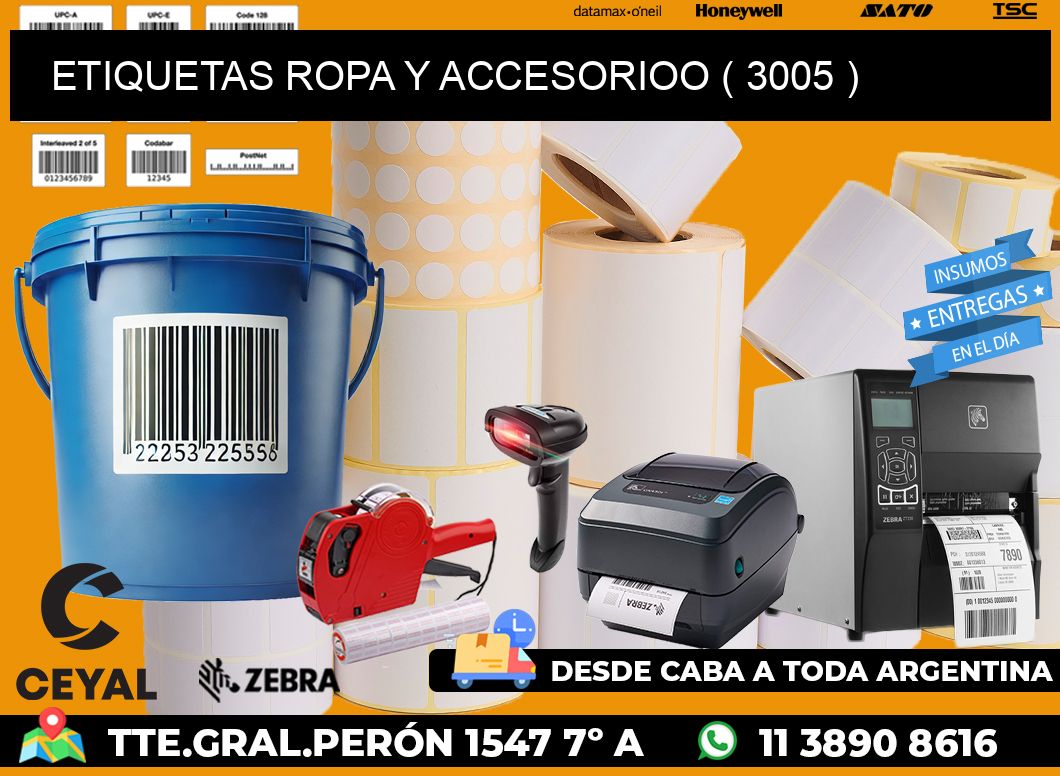 ETIQUETAS ROPA Y ACCESORIOO ( 3005 )