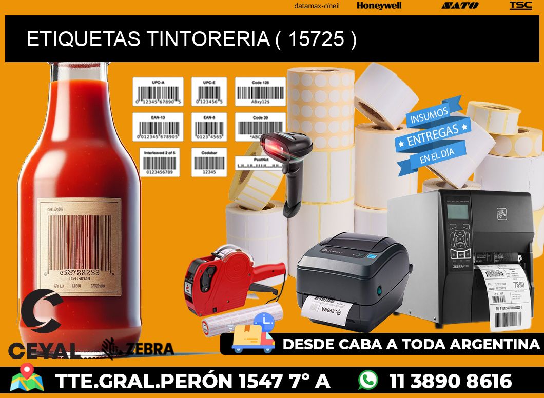 ETIQUETAS TINTORERIA ( 15725 )