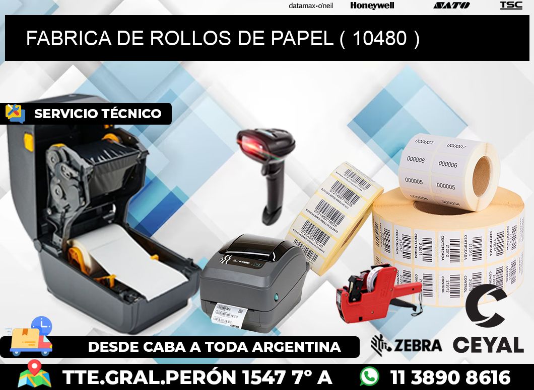 FABRICA DE ROLLOS DE PAPEL ( 10480 )