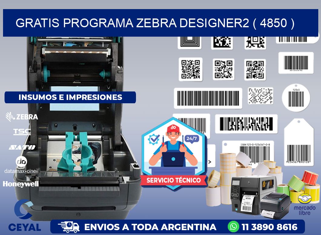 GRATIS PROGRAMA ZEBRA DESIGNER2 ( 4850 )