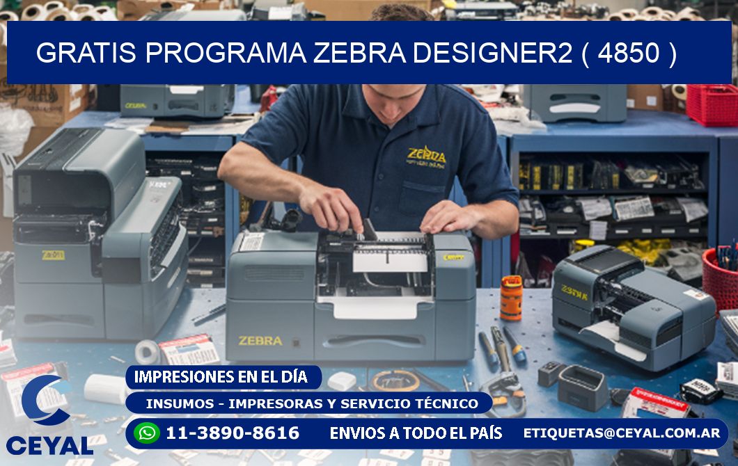 GRATIS PROGRAMA ZEBRA DESIGNER2 ( 4850 )