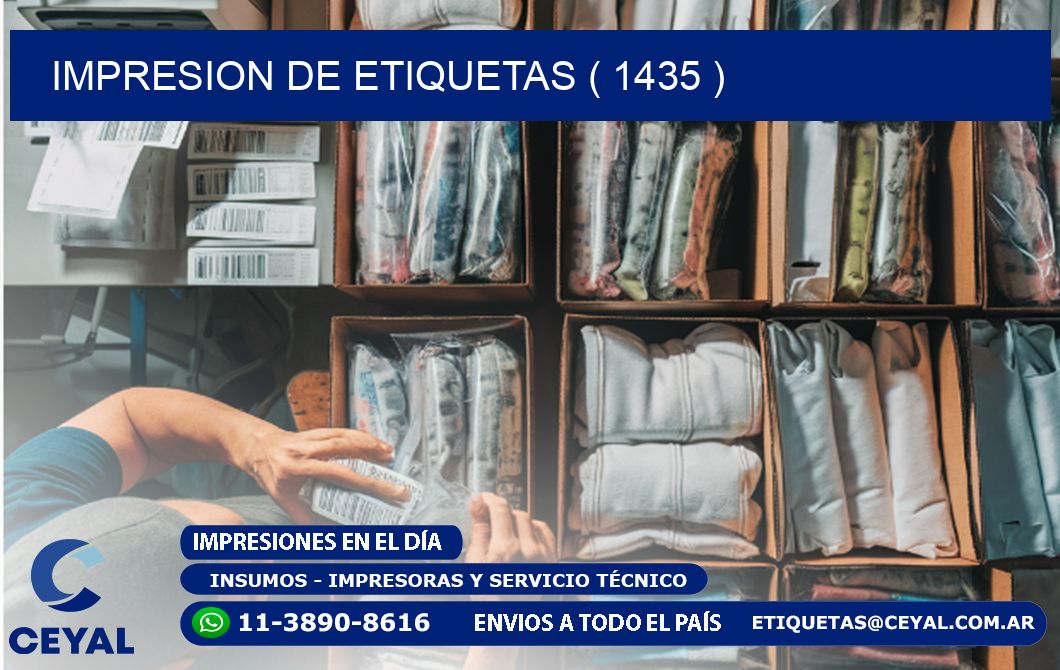 IMPRESION DE ETIQUETAS ( 1435 )