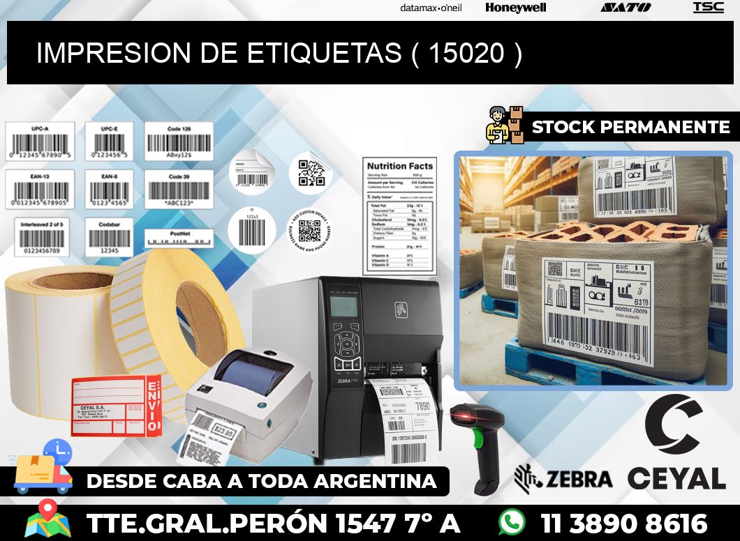 IMPRESION DE ETIQUETAS ( 15020 )